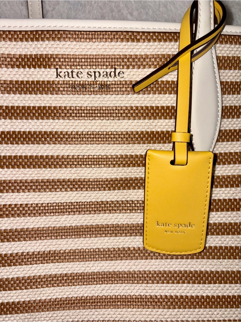 Kate Spade Market Striped Medium Tote Bag - Picture 4 of 13